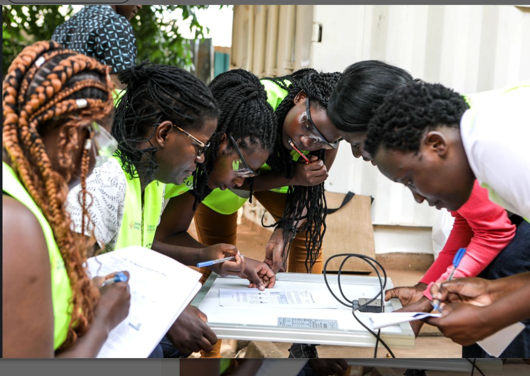 Ugandan women training in solar PV and biogas systems